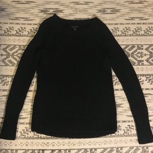 AT Thick Knit Long Black Sweater